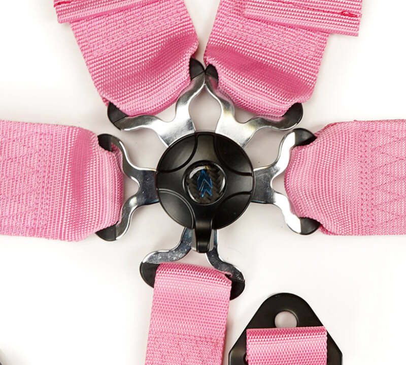 NRG 5-Point 3-Inch Racing Harness with Cam Lock — Pink