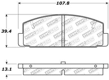 Cargar imagen en el visor de la galería, StopTech Performance 89-95 Mazda RX7 / 03-05 Mazda 6 Rear Brake Pads