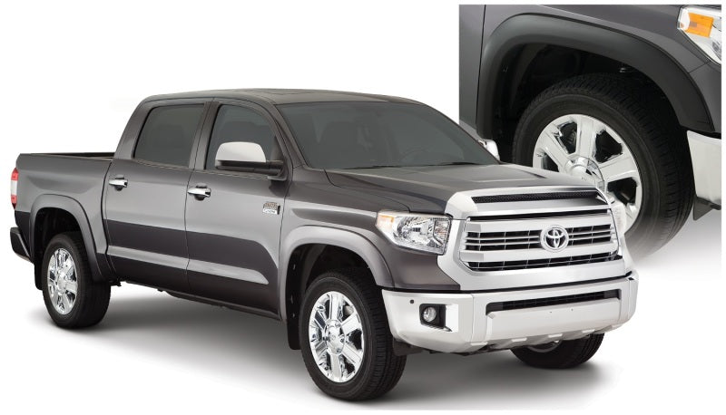 Guardabarros estilo OE Fleetside para Toyota Tundra Bushwacker 19-21, 4 piezas, caja de 66,7/78,7/97,6 pulgadas, color blanco intenso