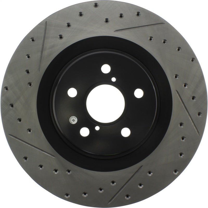 Rotor delantero derecho ranurado y perforado StopTech para Lexus GS350 13-18