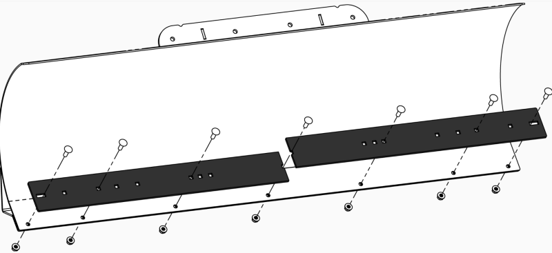 KFI 48 in. Universal Wear Bar