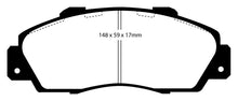 Cargar imagen en el visor de la galería, Pastillas de freno delanteras EBC 97 Acura CL 3.0 Yellowstuff