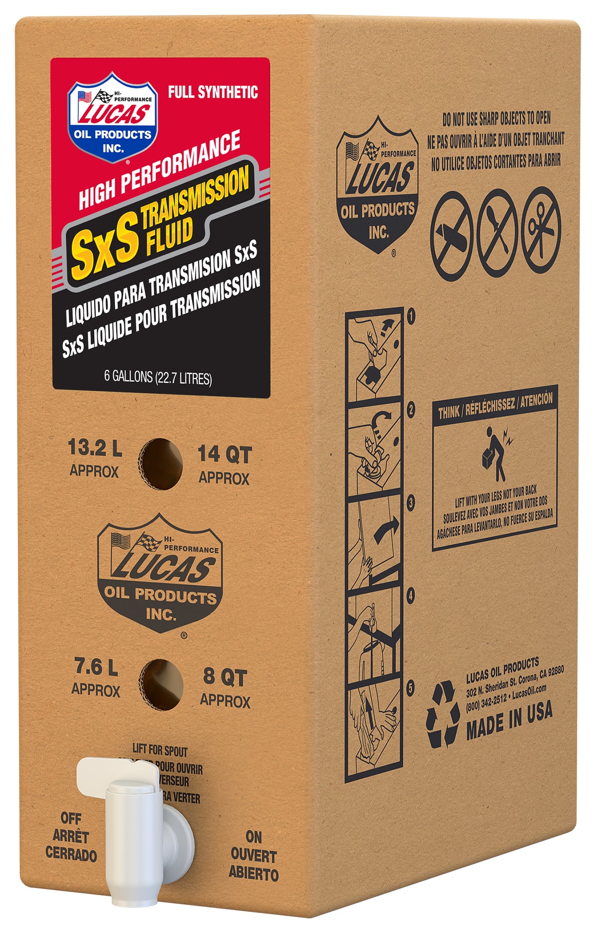 Lucas SXS Synthetic Transmission OIL 6GAL BIB (18050)