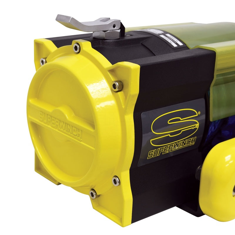 Cabrestante Superwinch S5500 de 5500 libras, 12 V CC, 1/4 pulg. x 60 pies, cuerda sintética