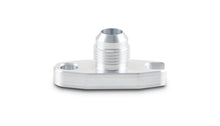 Cargar imagen en el visor de la galería, Vibrant 2.00in Bolt Hole -10AN Male Flare Aluminum Oil Drain Flange w/Crowfoot