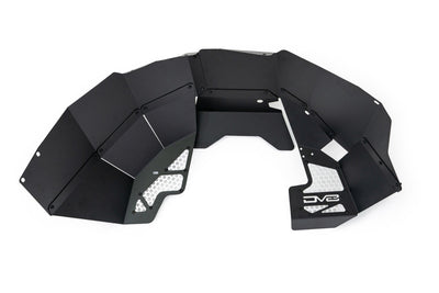 DV8 Offroad Front Inner Fender Liners Aluminum — Fits 2021-2025 Ford Bronco