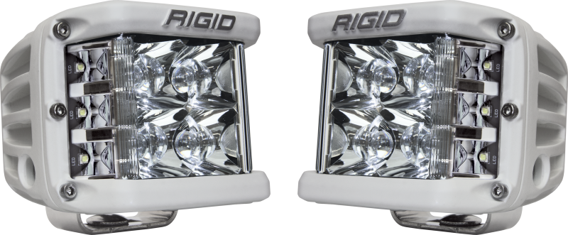Rigid Industries D-SS - Foco - Juego de 2 - Carcasa blanca