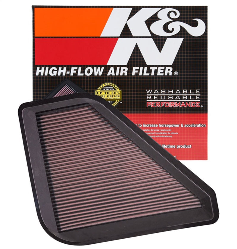 K&N High-Flow Air Filter — Fits 2007-2016 Buick, Chevrolet, GMC, Saturn
