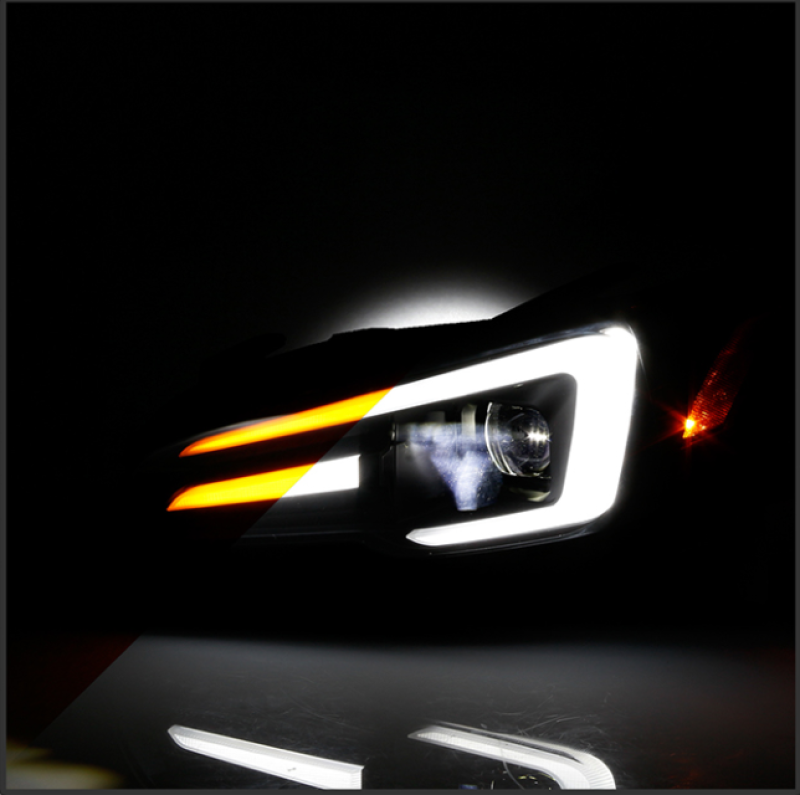 Spyder Subaru Impreza WRX 15-20 LED High-Power LED Headlights-Black PRO-YD-SWRX15LEDAP-SBSEQ-BK