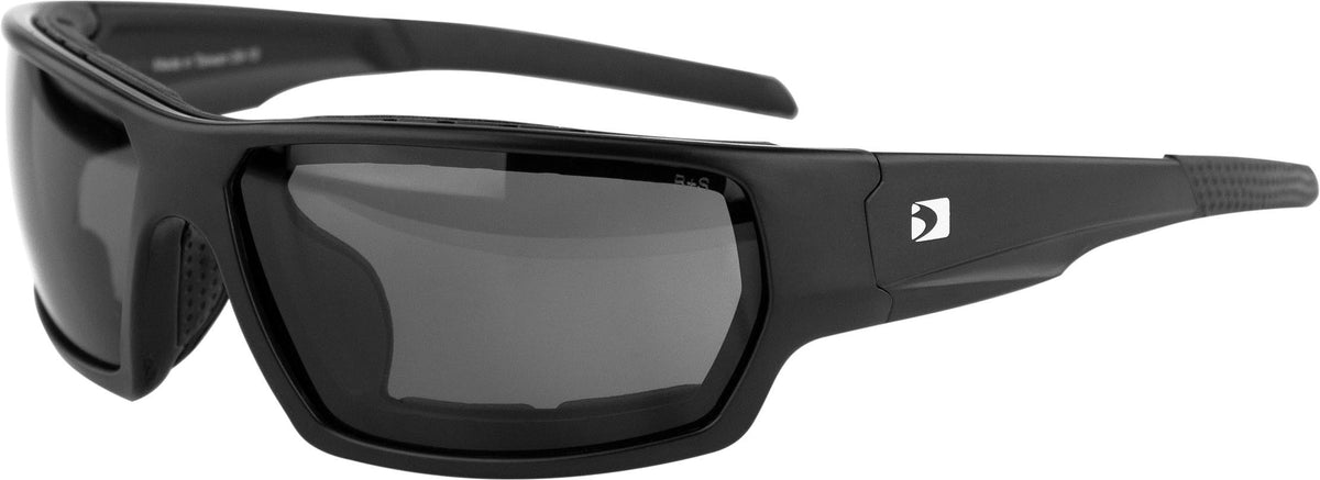 Bobster Tread Sunglasses Matte Black w/Smoked Lens Removable Foam (BTRE001)