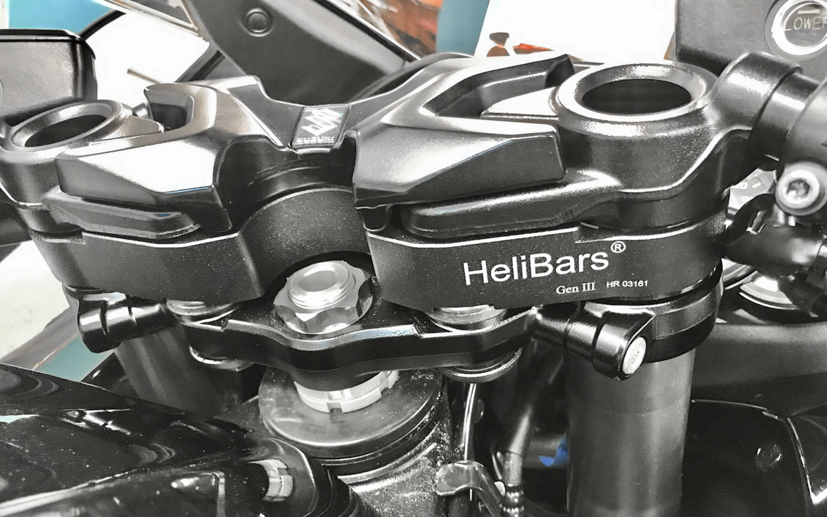 Helibars Handlebar Risers Black SUZ (HR03161)