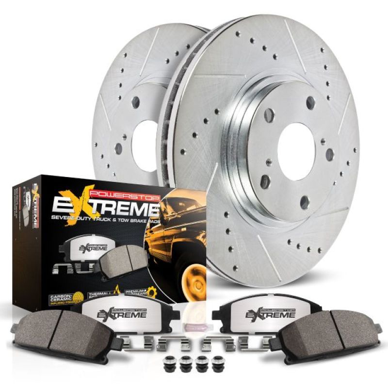 Power Stop Z36 Truck & Tow Rear Brake Kit for 2011-2020 GMC Sierra 3500 HD