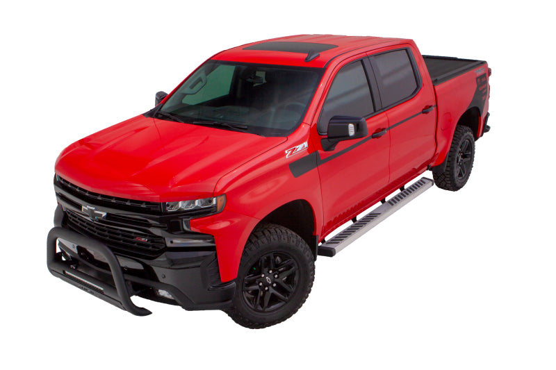 Estribos de acero inoxidable Summit Ridge 2.0 para Chevy Silverado 1500 Crew Cab 2019 de Lund