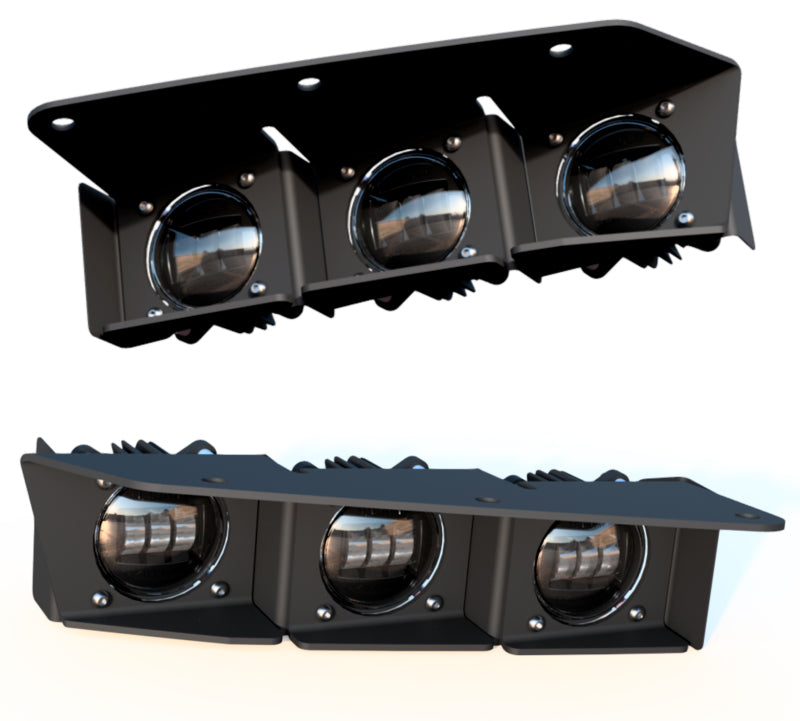 Kit de luces antiniebla LED triples ORACLE Lighting 21-22 Ford Bronco para parachoques de acero - Blanco VER GARANTÍA