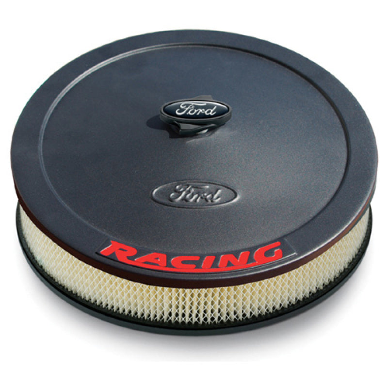 Ford Racing Air Cleaner Kit Black Crinkle — Fits 1965-1995 Ford Mustang