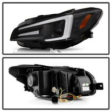 Cargar imagen en el visor de la galería, Spyder Subaru Impreza WRX 15-20 Halogen Model Projector Headlights - Black PRO-YD-SWRX15SI-SBSEQ-BK