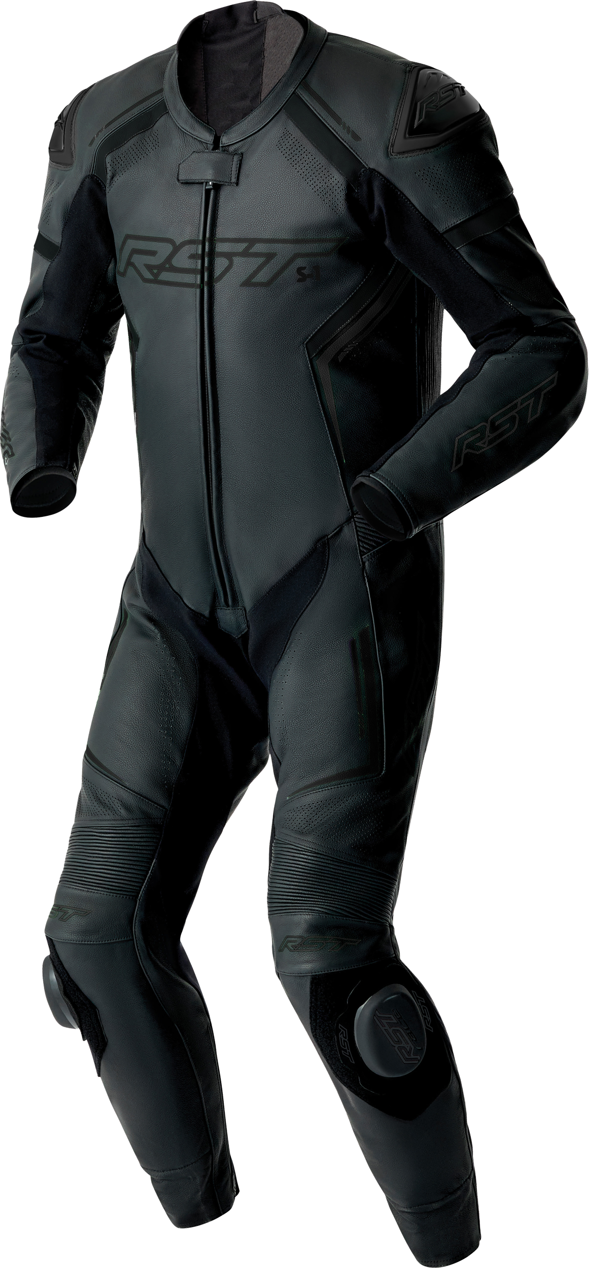 RST S1 D3O Suit Black Leather 2X (103604BLK-48)