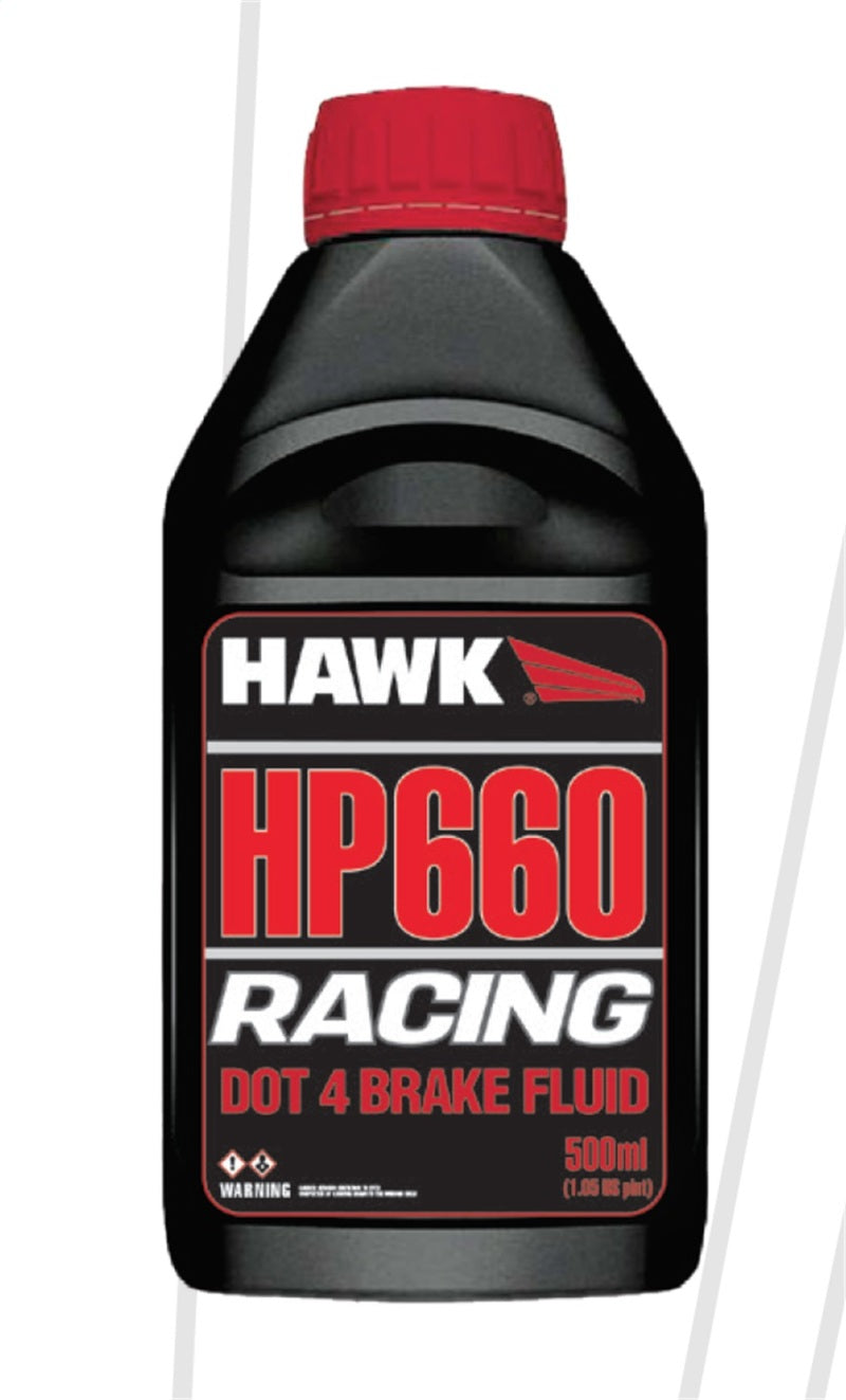 Hawk Performance Race DOT 4 Brake Fluid — 500ml High-Performance Racing Formula