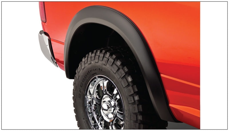 Guardabarros estilo Bushwacker 94-01 Dodge Ram 1500 Fleetside Extend-A-Fender, 4 piezas, 78,0/96,0 pulgadas, caja, color negro