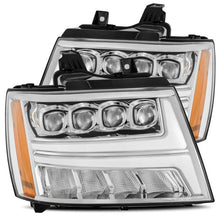 Cargar imagen en el visor de la galería, AlphaRex 07-13 Chevy Avalanche NOVA LED Proj Headlights Plank Style Design Chrome w/Activ Light/DRL