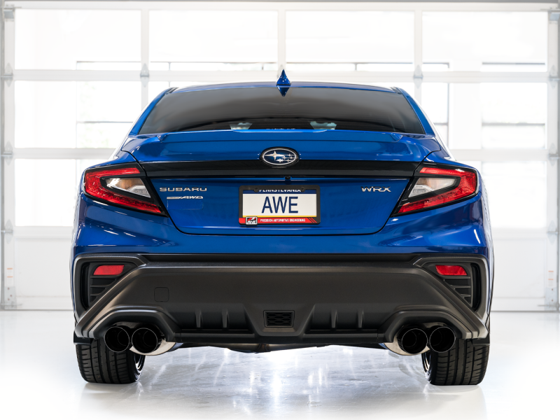 AWE Tuning 22-25 Subaru VB WRX Track Edition Axleback Exhaust - Diamond Black Tips