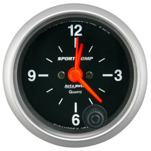 Cargar imagen en el visor de la galería, Autometer Sport-Comp 2-1/16in. 12 Hour Analog Clock Gauge