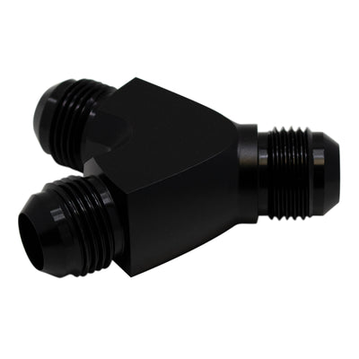 DeatschWerks 10AN Y-Block Fitting - Matte Black