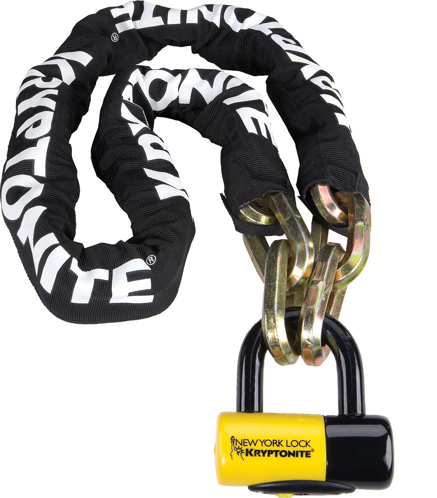 Kryptonite NY Faghettaboudit Chain/Disc Lock 5FT Black/Yellow (999492)