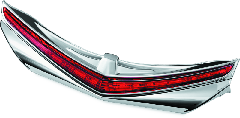 Kuryakyn L.E.D. Rear Fender Tip 12-17 GL1800 Chrome Red Lens