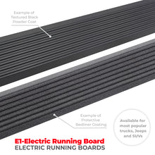 Cargar imagen en el visor de la galería, Go Rhino 22-23 Toyota Tundra CrewMax Cab 4dr E-BOARD E1 Electric Running Board Kit - Bedliner Coatng