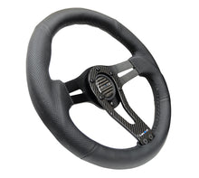 Cargar imagen en el visor de la galería, NRG Reinforced Steering Wheel (320mm) w/Carbon Center Spoke