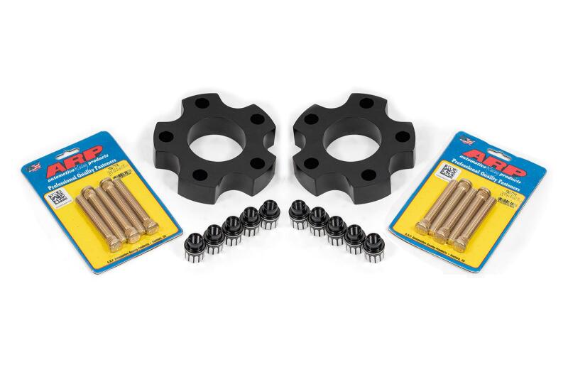 BMR 05-13 Chevrolet Corvette C6 Wheel Spacer Kit Front 1.25in Wide M12 Studs Shank Lugs - Black