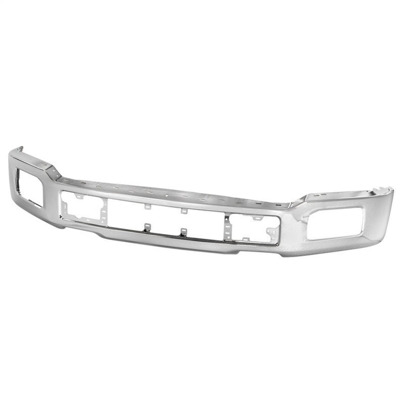 Spyder 18-20 Ford F150 XLT/Lariat w/ Fog Lights Hole Front Bumper - Chrome (FB-FF15018X-FOG-C)