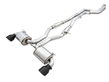 Cargar imagen en el visor de la galería, AWE 2020 Toyota Supra A90 Resonated Touring Edition Exhaust - 5in Diamond Black Tips