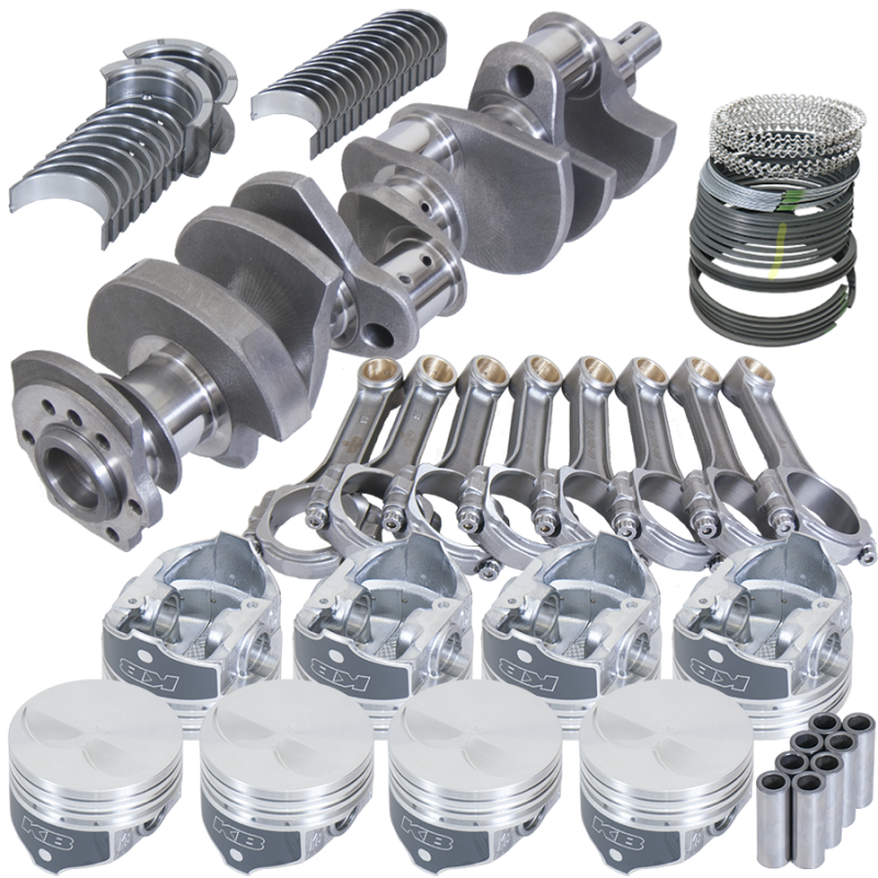 Eagle Chevy 350 3.480in Crank 5.700in I-Beam Rods -7cc Flat Top 4.060i