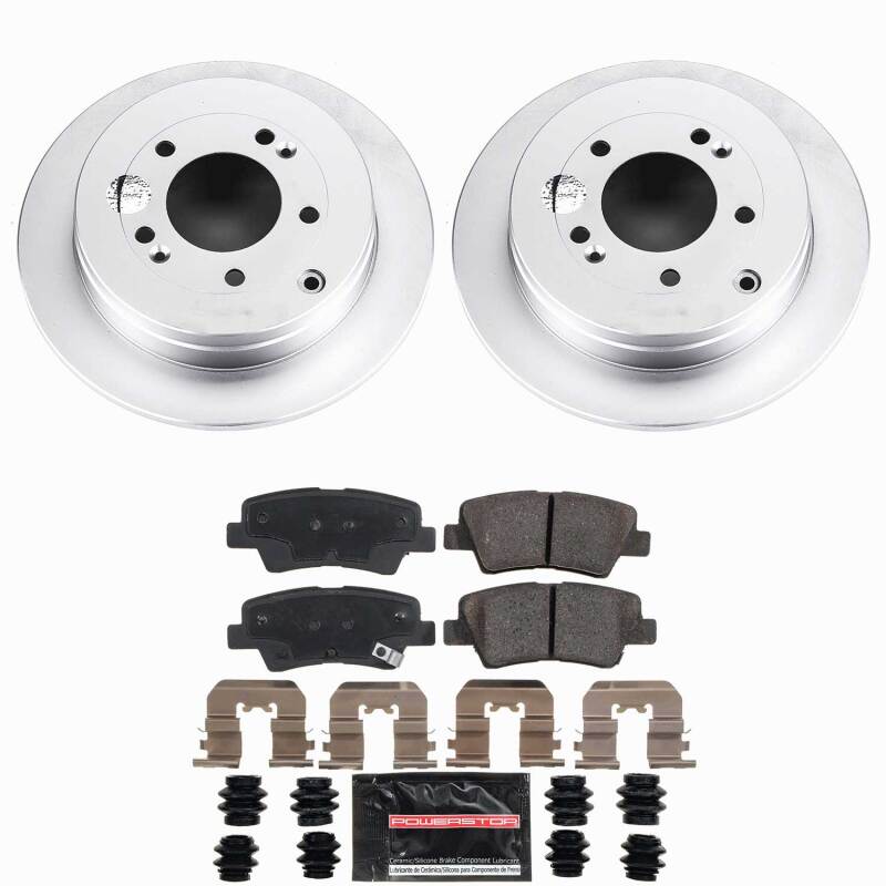 Power Stop 07-09 Kia Amanti Rear Z23 Coated Brake Kit