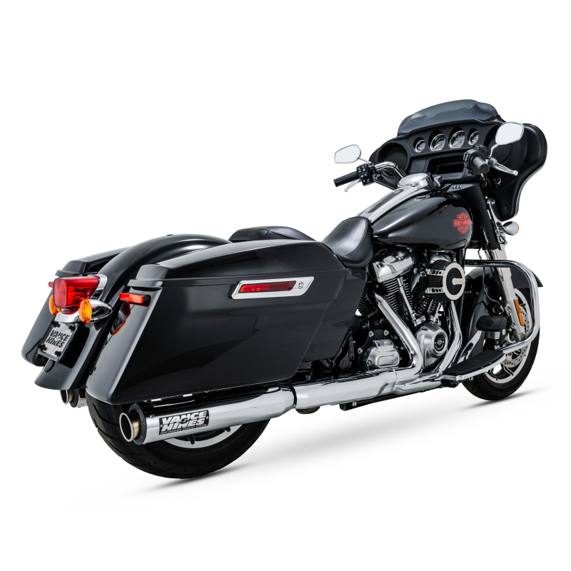 Vance & Hines Supersport Slip-On Exhaust — Chrome, Fits 17-24 Harley Davidson Touring