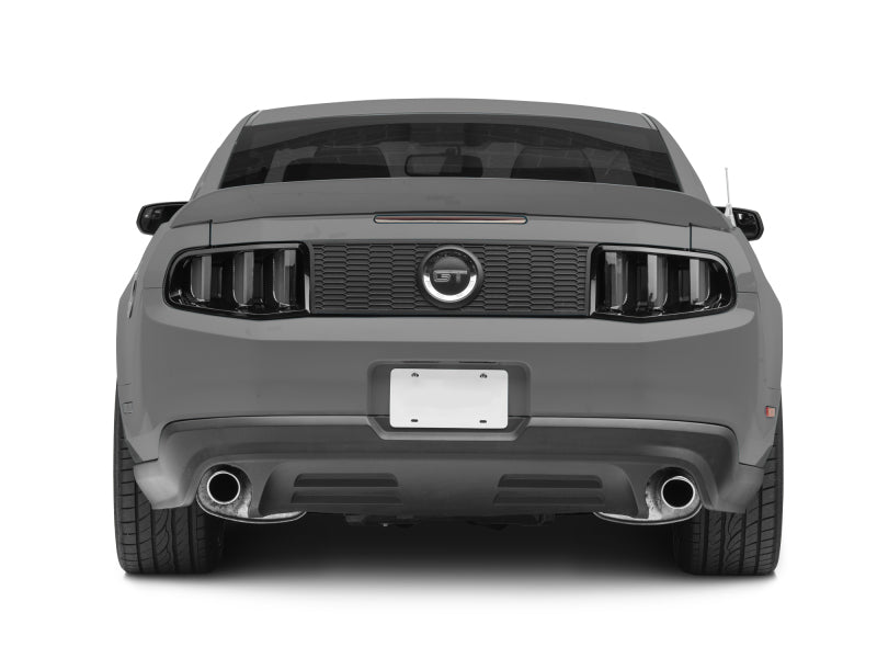 Luces traseras LED Raxiom 10-12 Ford Mustang Vector V2 - Carcasa negra brillante (lente transparente)