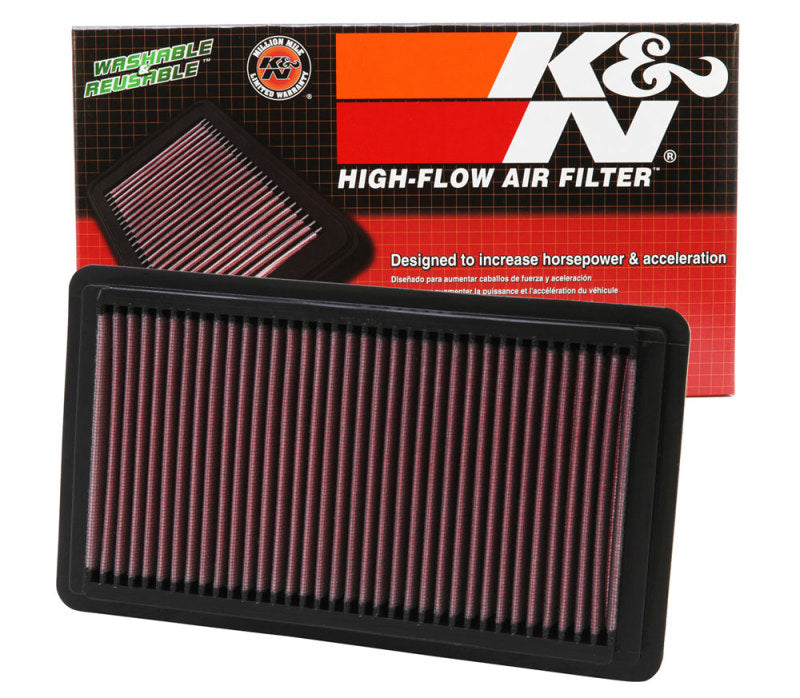 K&N 33-2343 Replacement Air Filter — Fits 2006-2011 Honda Civic Si & 2007-2011 Honda Element
