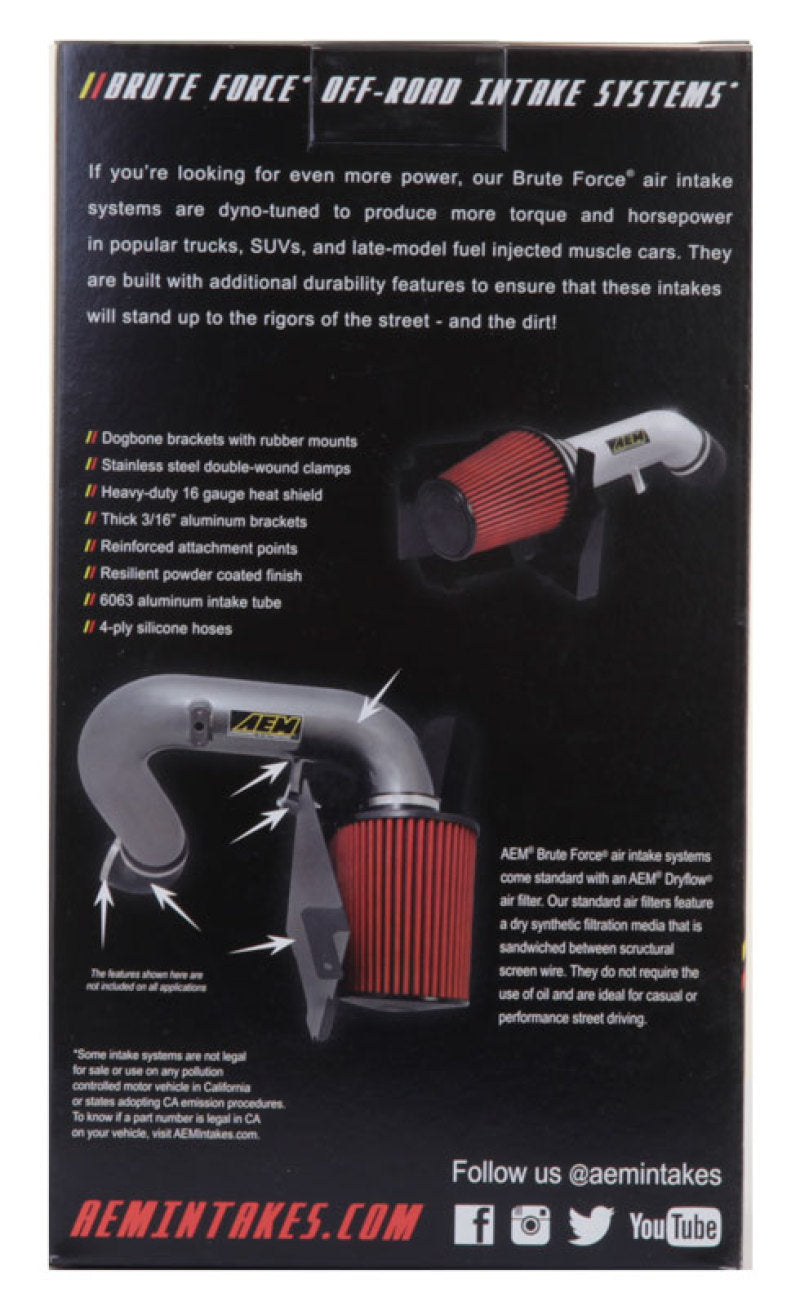 AEM Dryflow 3.5in X 7in Round Tapered Air Filter — Off-Road Performance