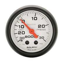 Cargar imagen en el visor de la galería, Autometer Phantom 52mm 30 PSI Mechanical Boost Gauge