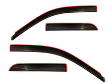 Cargar imagen en el visor de la galería, AVS 09-18 Dodge RAM 1500 Quad Cab Ventvisor Low Profile In-Channel Deflectors 4pc - Smoke