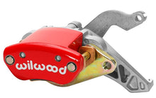 Cargar imagen en el visor de la galería, Wilwood Caliper-MC4 Mechanical-L/H - Red w/ Logo 1.19in Piston .81in Disc