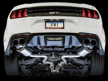 Cargar imagen en el visor de la galería, AWE Tuning 2018+ Ford Mustang GT (S550) Cat-back Exhaust - Touring Edition (Quad Chrome Silver Tips)