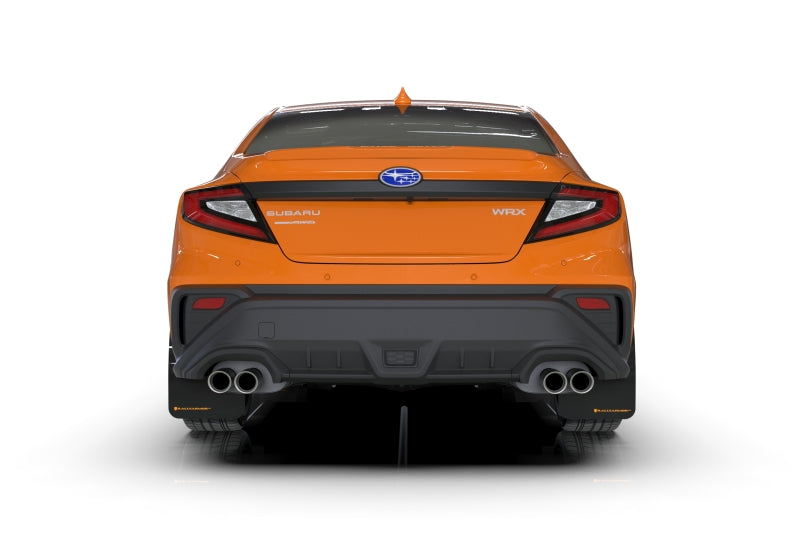 Rally Armor 2022 Subaru WRX Black UR Mud Flap w/ Orange Logo