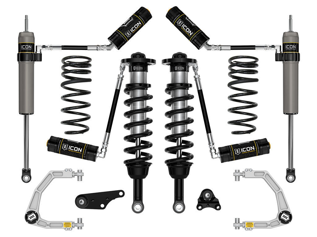 Icon 2024+ Toyota Tacoma 1.25-3in Stage 4 Suspension System w/ Billet Overland Rear Coils