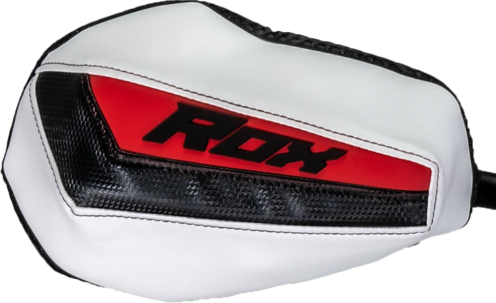ROX GEN 3 Flex-TEC Handguards WHT/BLK/RED (FT3-HG-BWR)