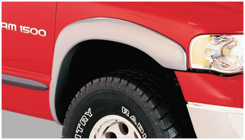 Guardabarros estilo OE de Bushwacker para Dodge Ram 1500 Fleetside 02-05, 4 piezas, 75,9/76,3/97,9 pulgadas, caja, color negro