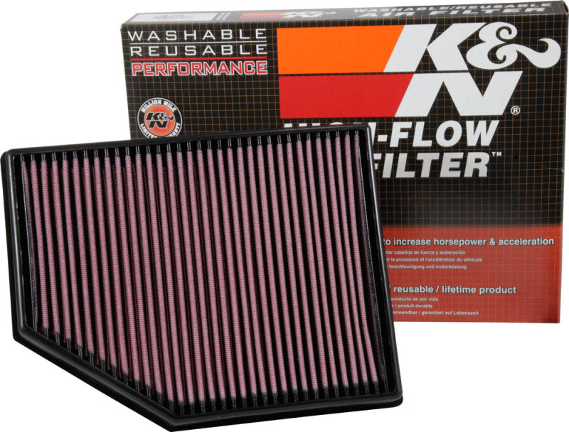 K&N 33-3055 Drop In Air Filter — Fits 2015-2017 Volvo V40 2.0L DSL