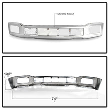 Load image into Gallery viewer, Spyder 18-20 Ford F150 XLT/Lariat w/ Fog Lights Hole Front Bumper - Chrome (FB-FF15018X-FOG-C)